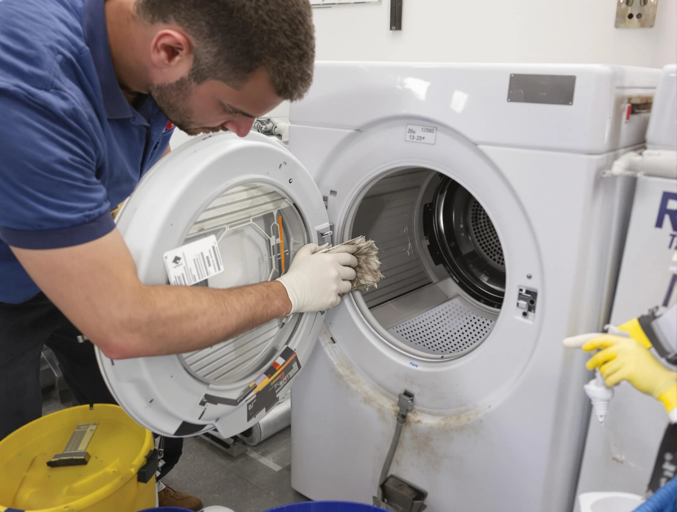 Sun Lakes Dryer Vent Cleaning specialist performing detailed lint trap cleaning service in Sun Lakes