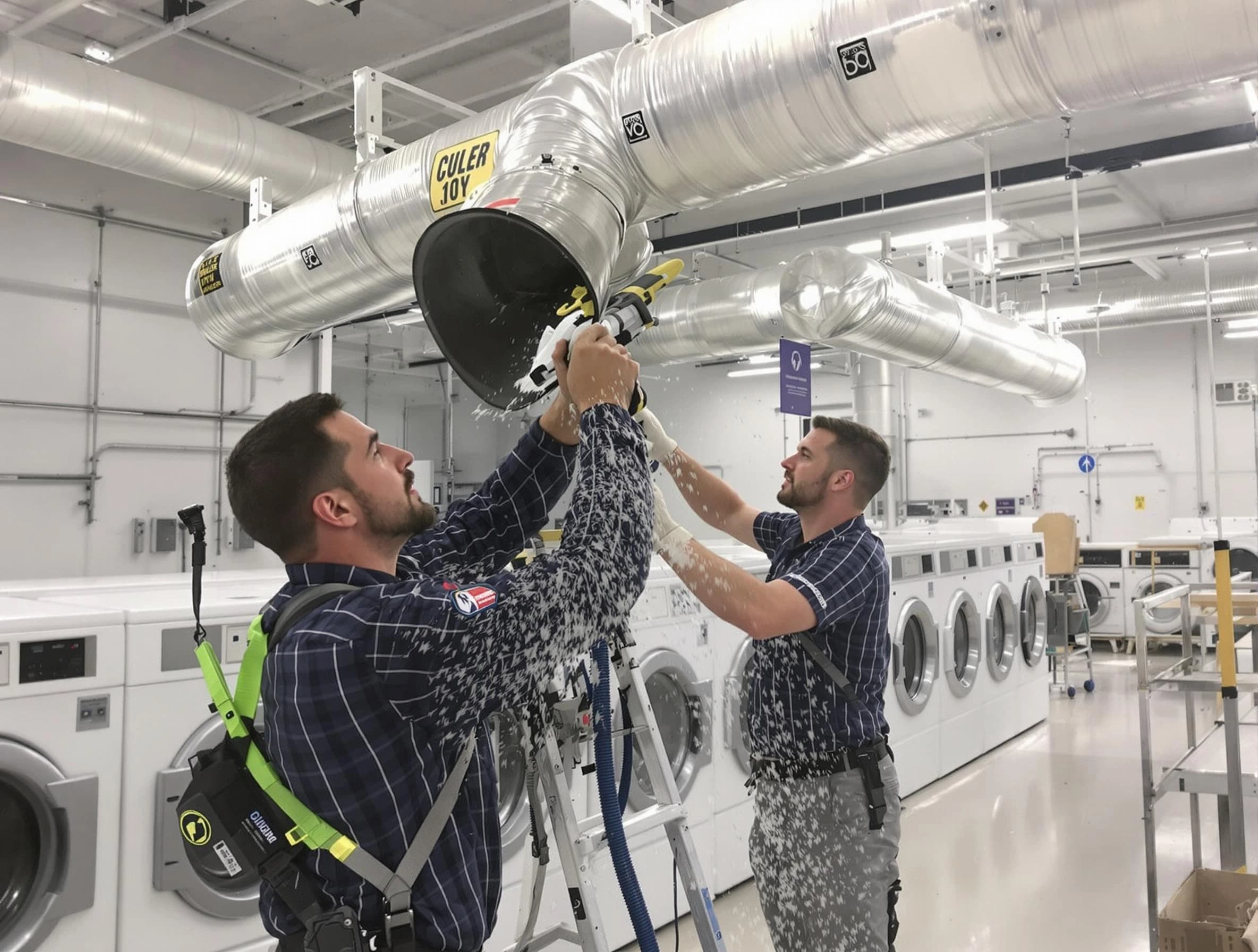 Sun Lakes Dryer Vent Cleaning team performing large-scale commercial dryer vent cleaning in Sun Lakes