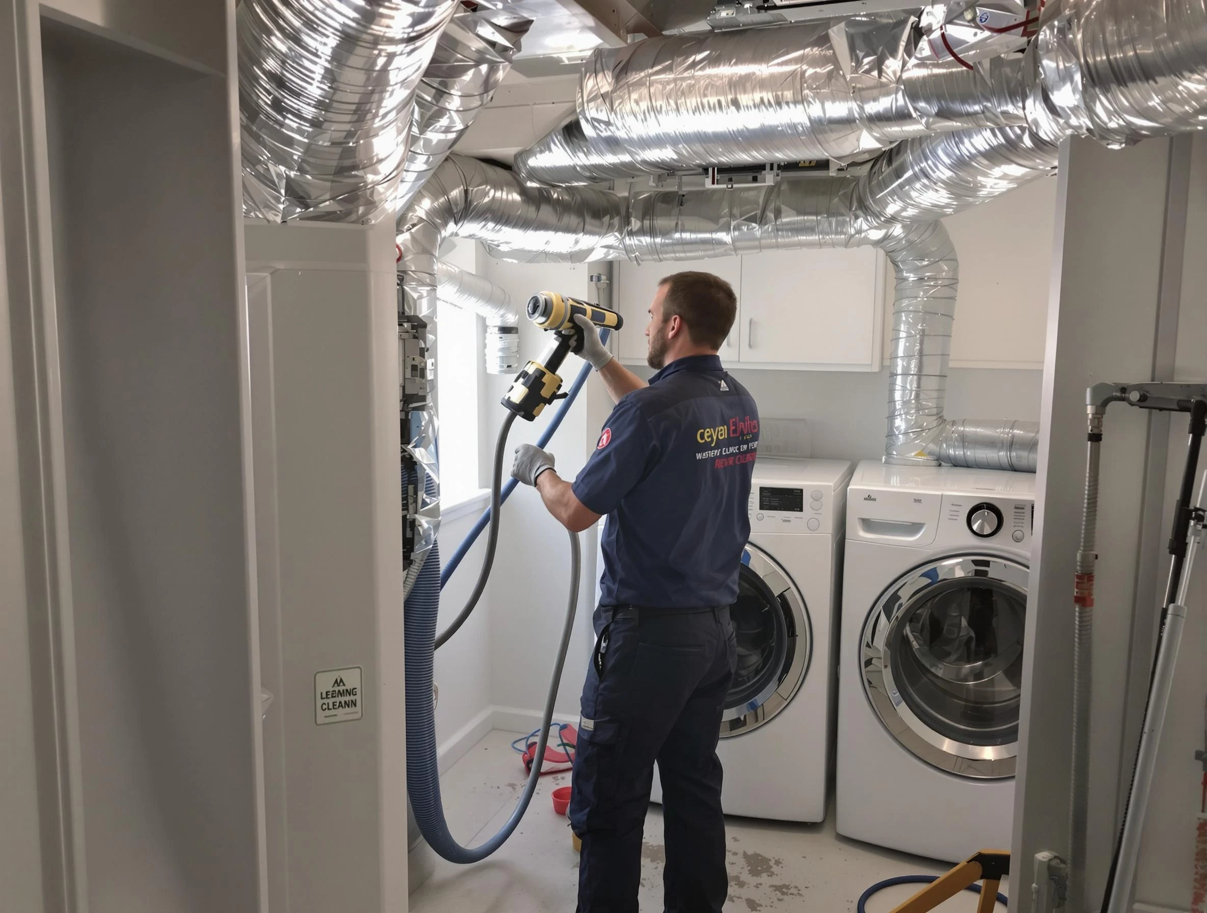 Sun Lakes Dryer Vent Cleaning specialist using advanced equipment for thorough duct cleaning in Sun Lakes