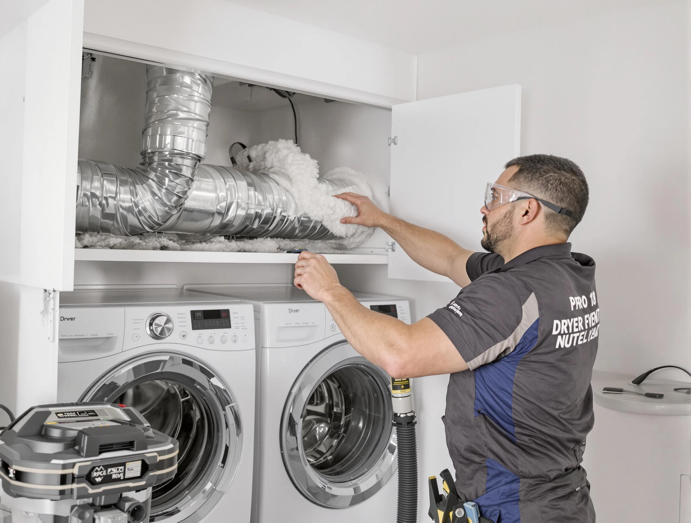 Sun Lakes Dryer Vent Cleaning certified technician performing specialized gas dryer vent cleaning in Sun Lakes