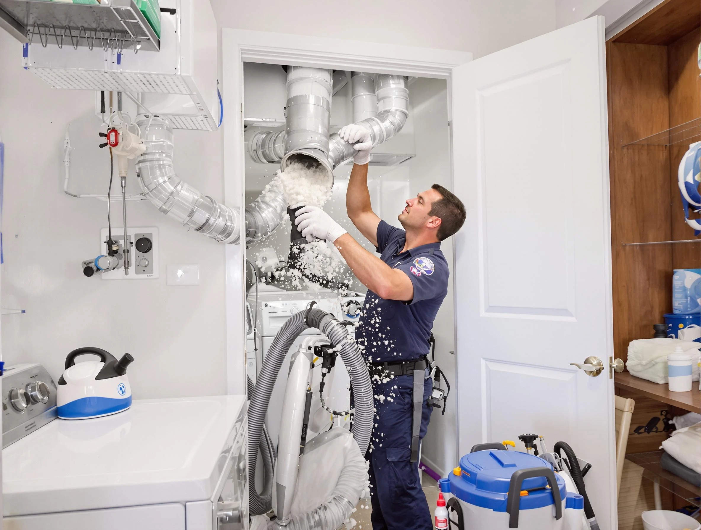 Sun Lakes Dryer Vent Cleaning technician delivering thorough residential dryer vent cleaning service in Sun Lakes